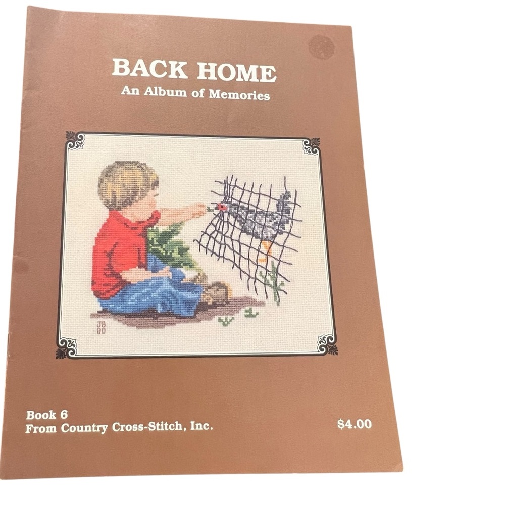 Vintage Back Home An Album Of Memories Cross Stitch Book Country Cross Stitch